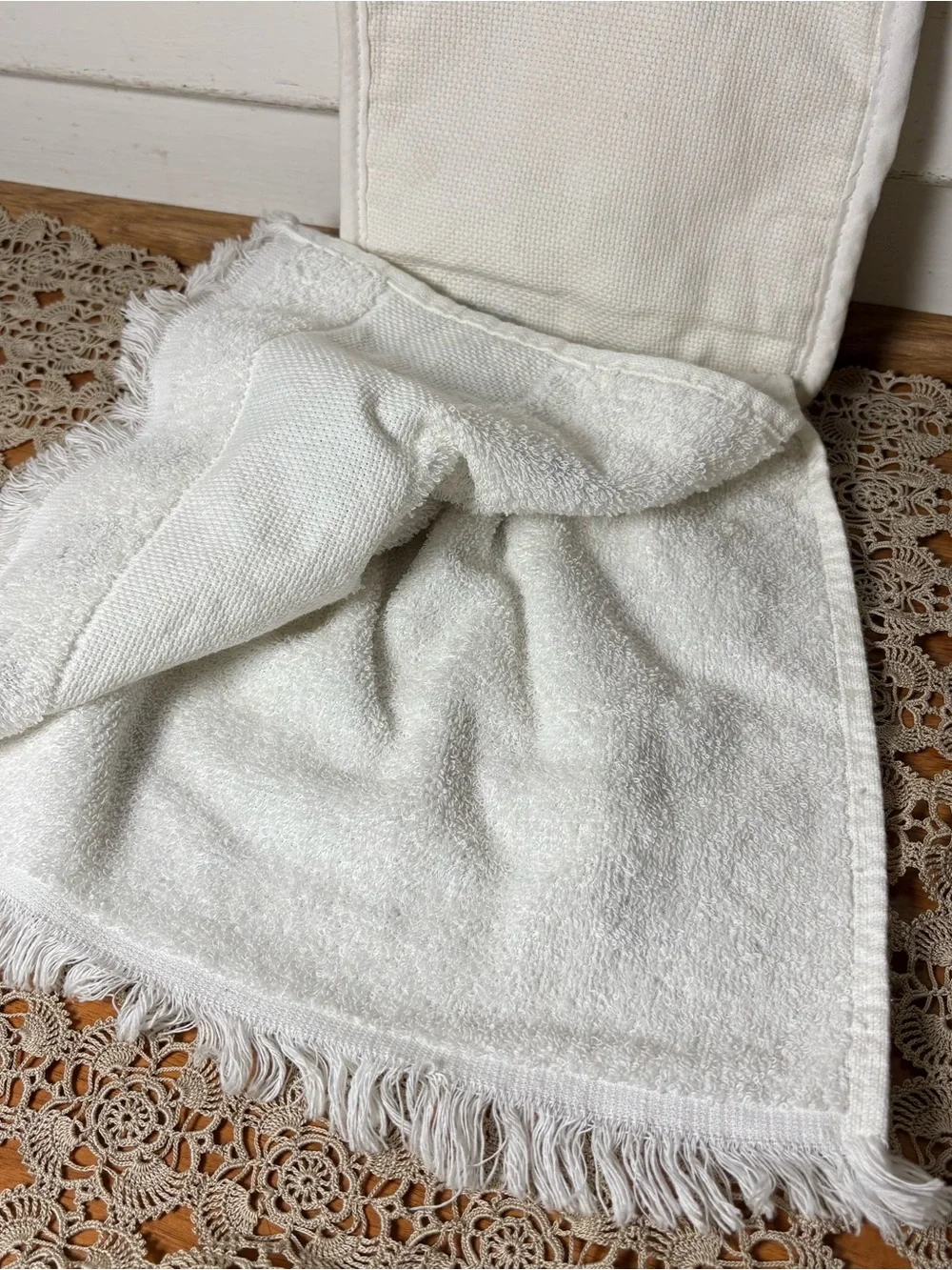 Vintage 80s/90s Cow Print Cotton Hand Kitchen Towels Set of Three